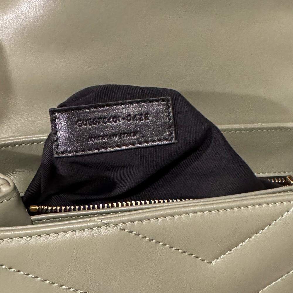 Yves Saint Laurent Green Quilted Leather Bag - Picture 9 of 10